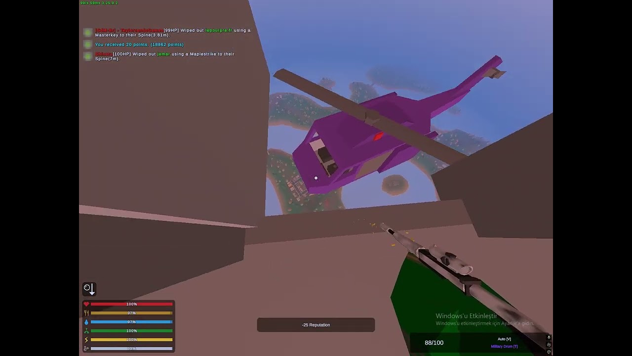 Unturned pandahut#20 Online skybase raid