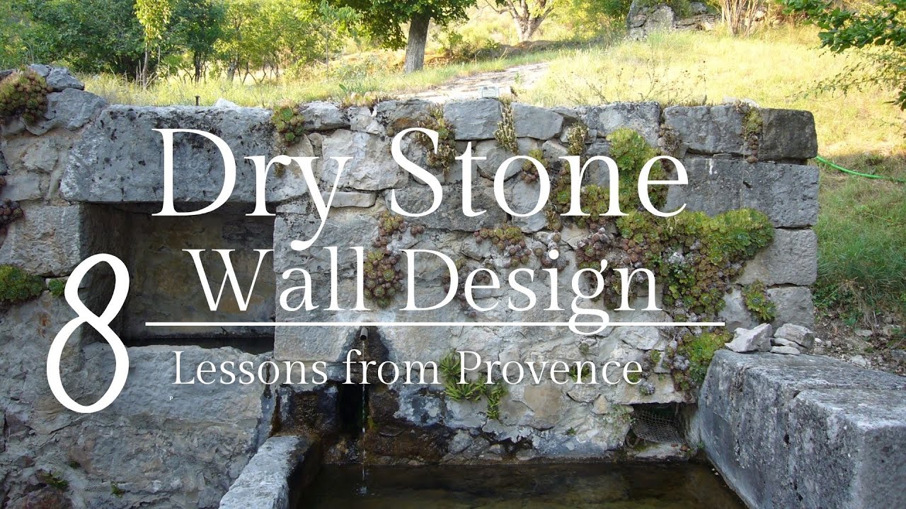 Dry stone garden wall | 8 elements of design from a farmhouse in Provence | Rock wall features