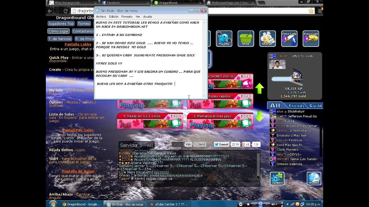 trucos , para su dragonbound net