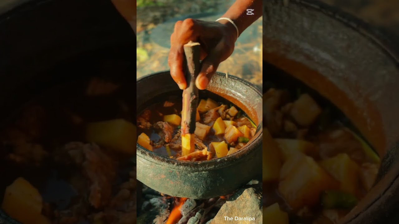 Spicy Black Pork Curry with Pol Roti 🐖🔥