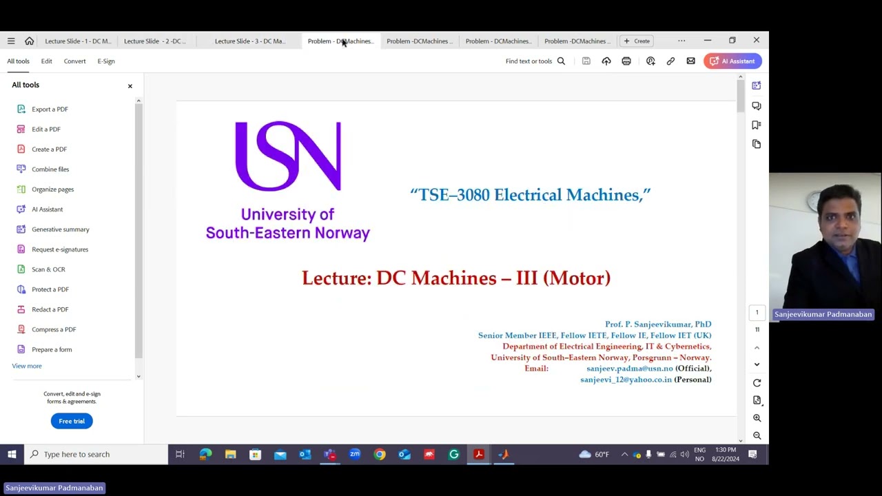 Lecture 6 - Direct Current Machines