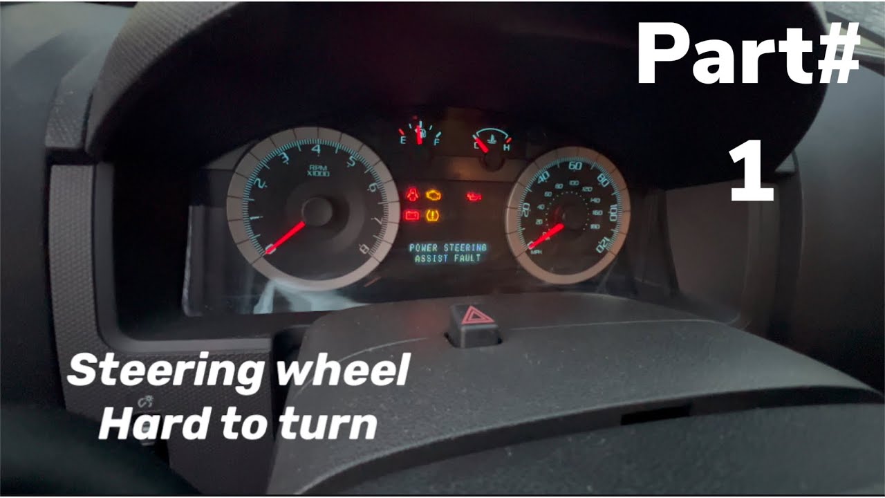 2010 ford escape  hard steering wheel  (the tip and fix) part # 1