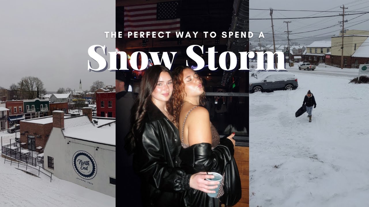 spend a snow storm with me❄️ | sledding, going out, dance party
