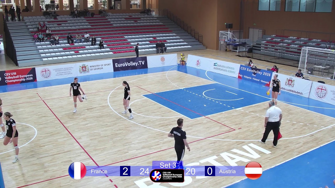 France - Austria | CEV U18 Volleyball European Championship 2026 | Qualifiers