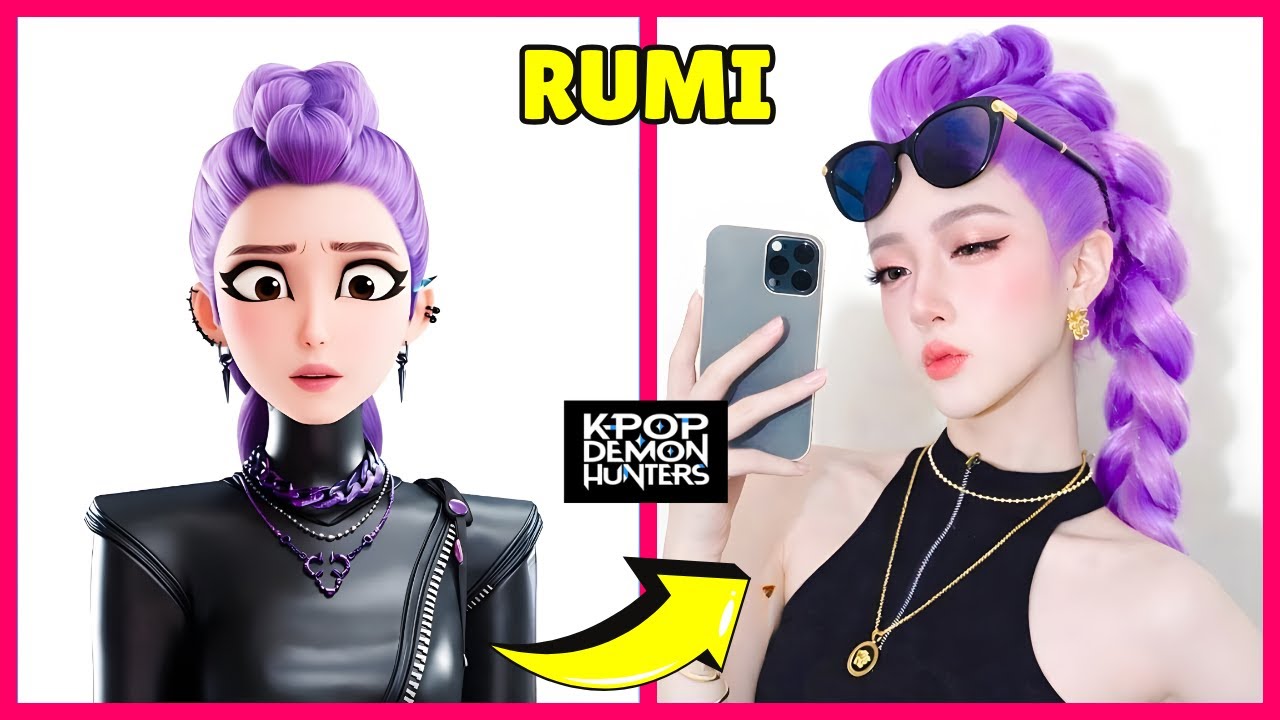 KPOP Demon Hunters in Real Life TikTok Version ~ 🎵Guess KPOP Demon Hunters Characters By Dancing 🔥💃