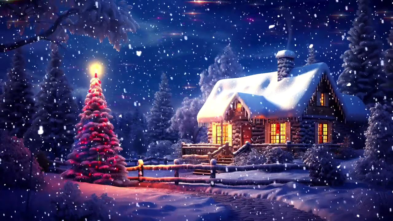 Muzyka Relaksacyjna 🩷 Świąteczna ❄️ Ładna Melodia i Szum Zimowego Wiatru do Snu ❤️ Spokojna Muzyka⭐️