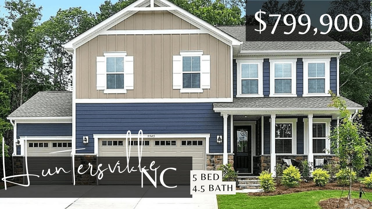 Inside a Stunning New 5-Bedroom Luxury Home in Huntersville, NC | Charlotte Real Estate Tour