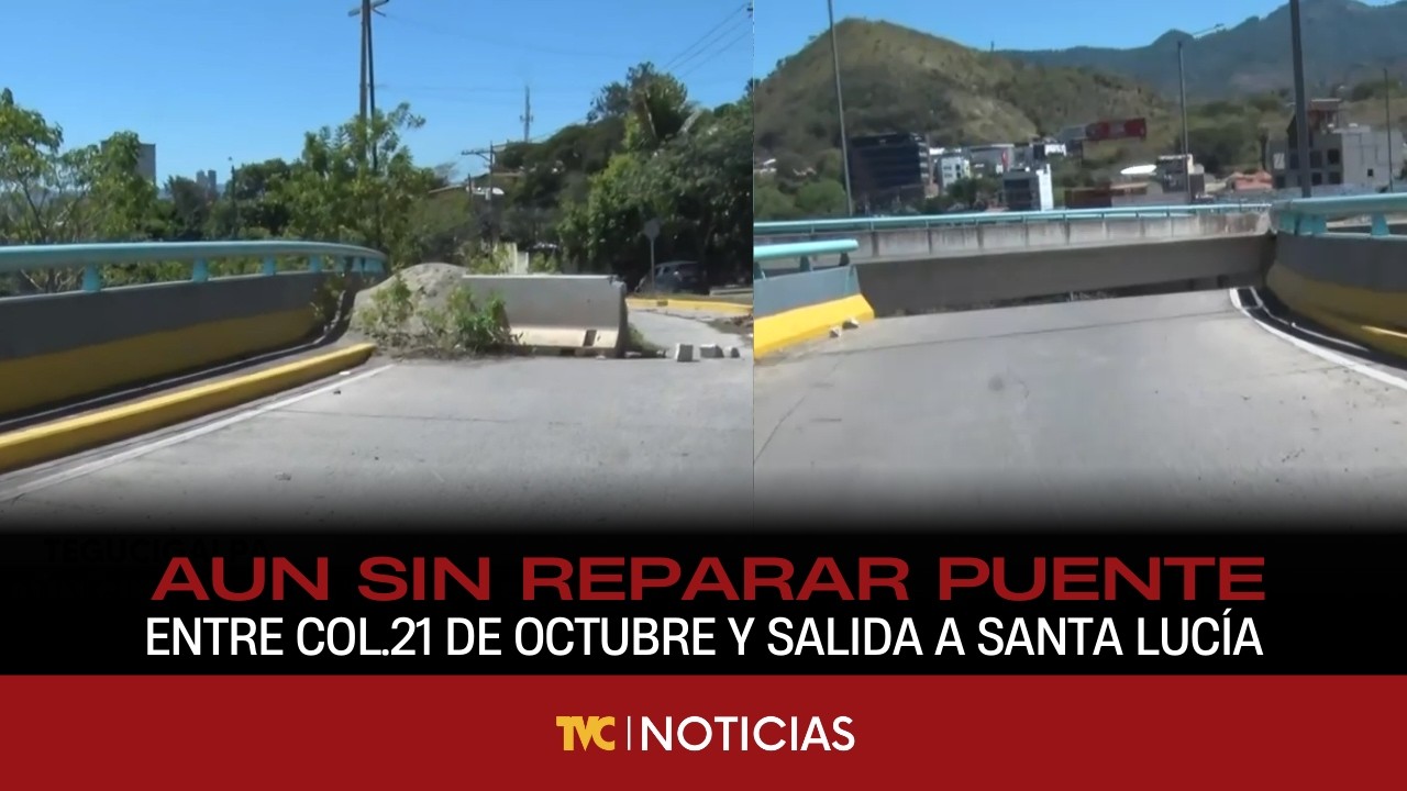 Aun sin reparar puente entre col.21 de octubre y salida a santa lucía