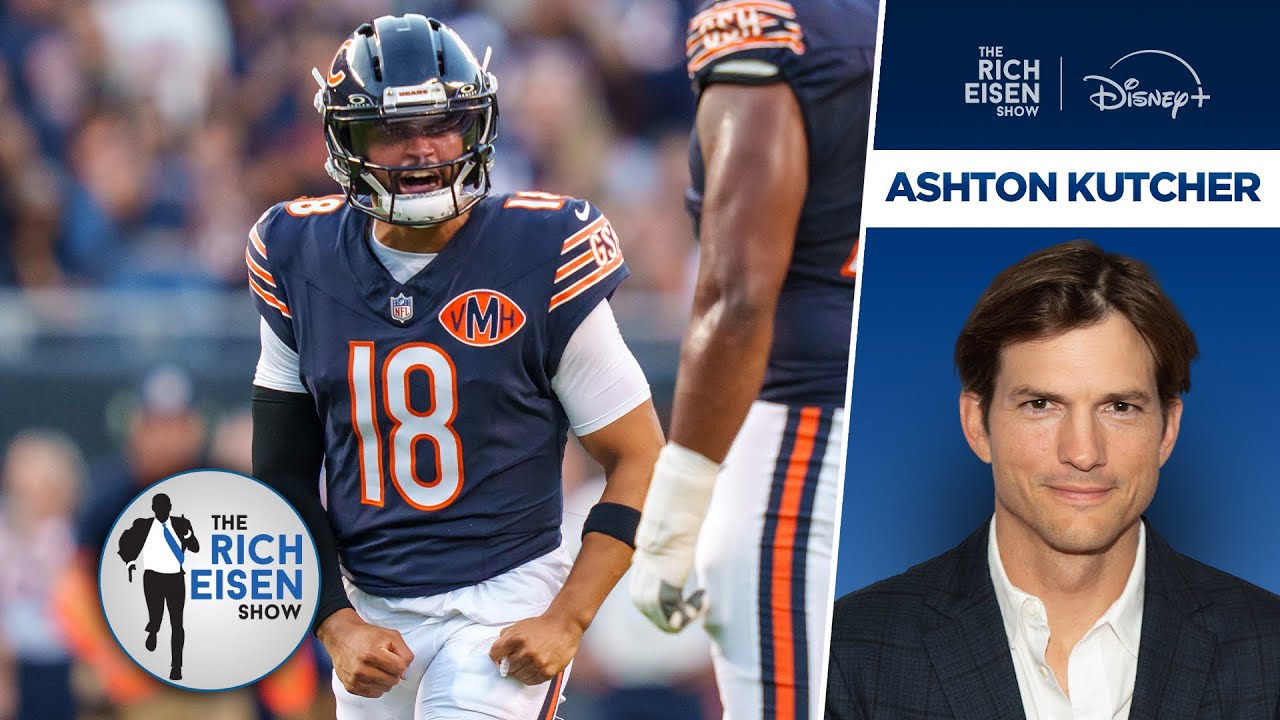 Ashton Kutcher Predicts His Beloved Chicago Bears’ Record Will Be…? | The Rich Eisen Show