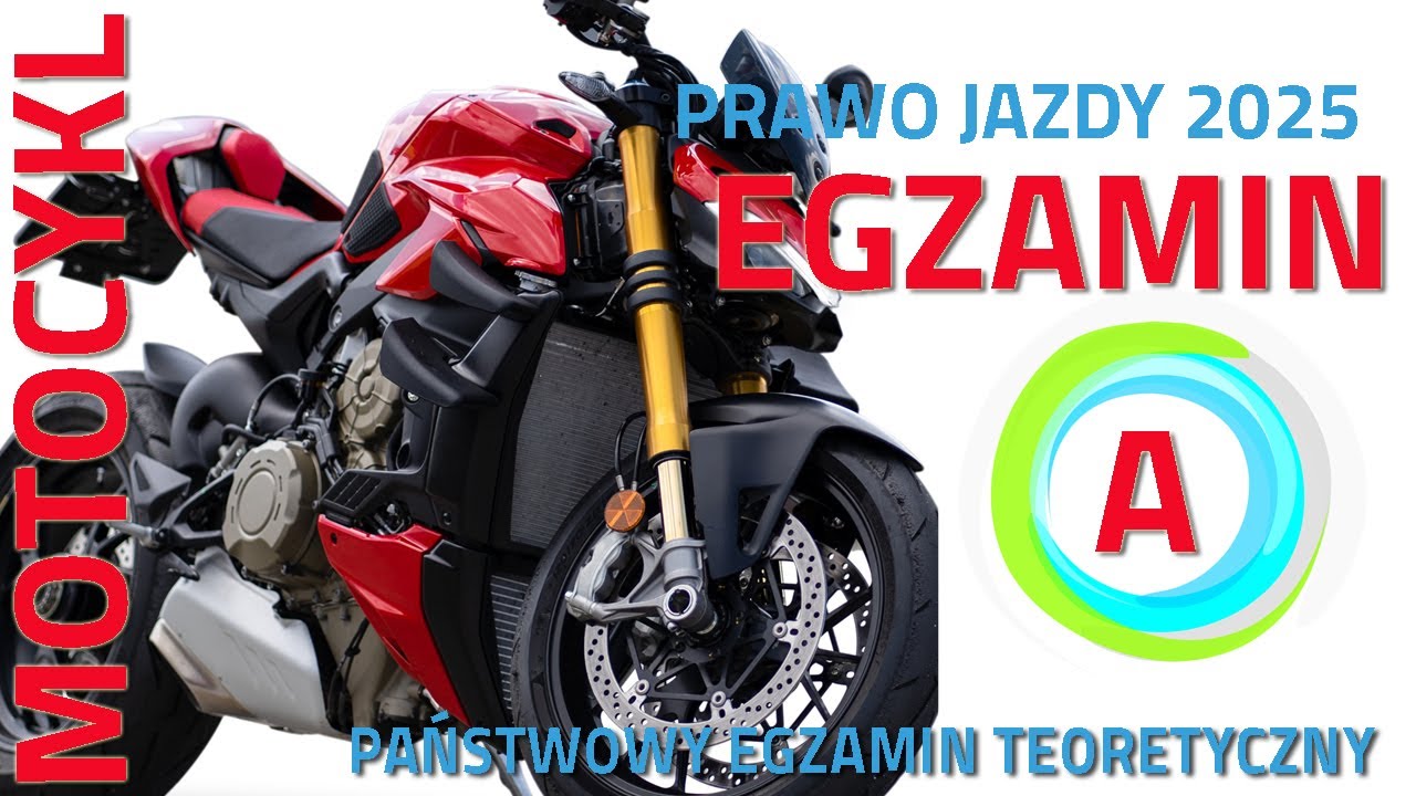 Egzamin na prawo jazdy motocykl 2025 ✅ kategoria A