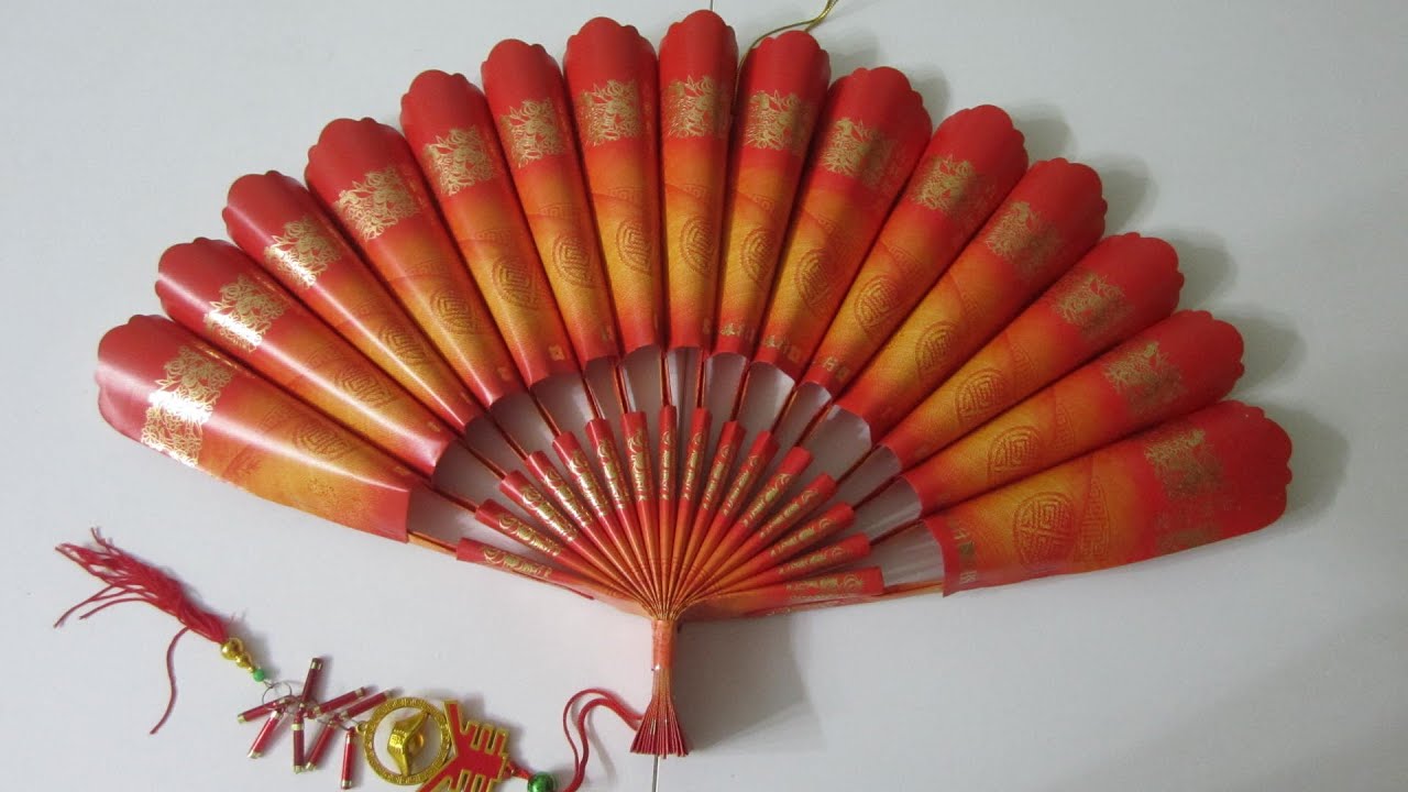 CNY TUTORIAL NO. 23 -  Red Packet (Hongbao) Paper Fan (New Version)