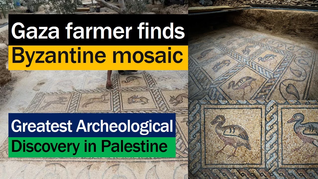 Gaza farmer Discover Byzantine Mosaic - Greatest Archeological Discovery in Palestine