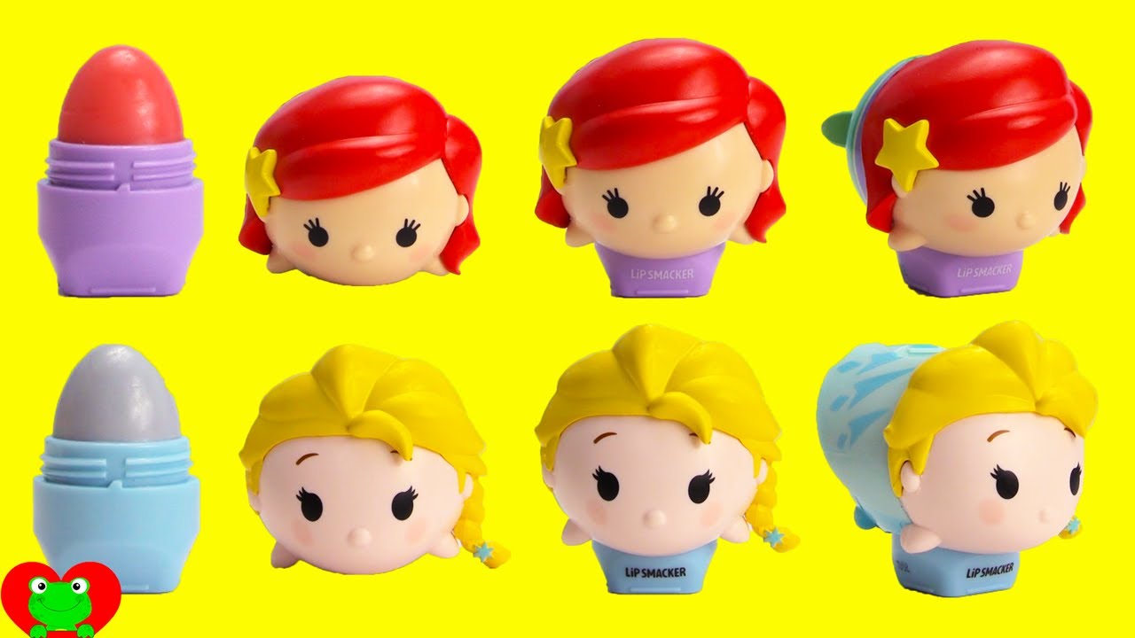 Princess Ariel Elsa Tsum Tsum Lip Smackers and Surprises