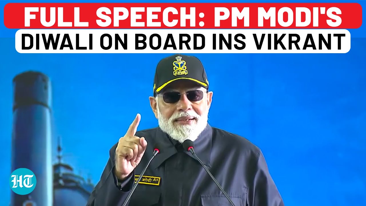 Full Speech: PM Modi's Diwali On Board INS Vikrant - Veiled BrahMos Missile Jibe At Pakistan?