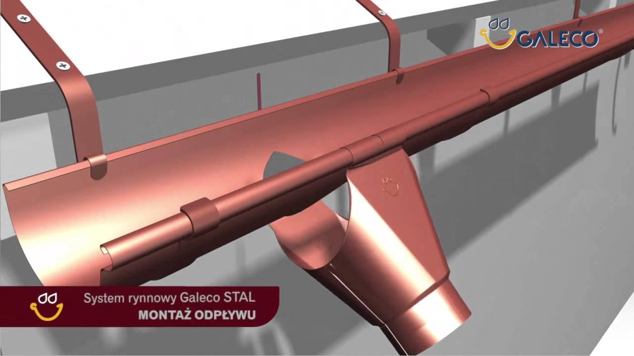 Montażu rynien stalowych  STAL Galeco