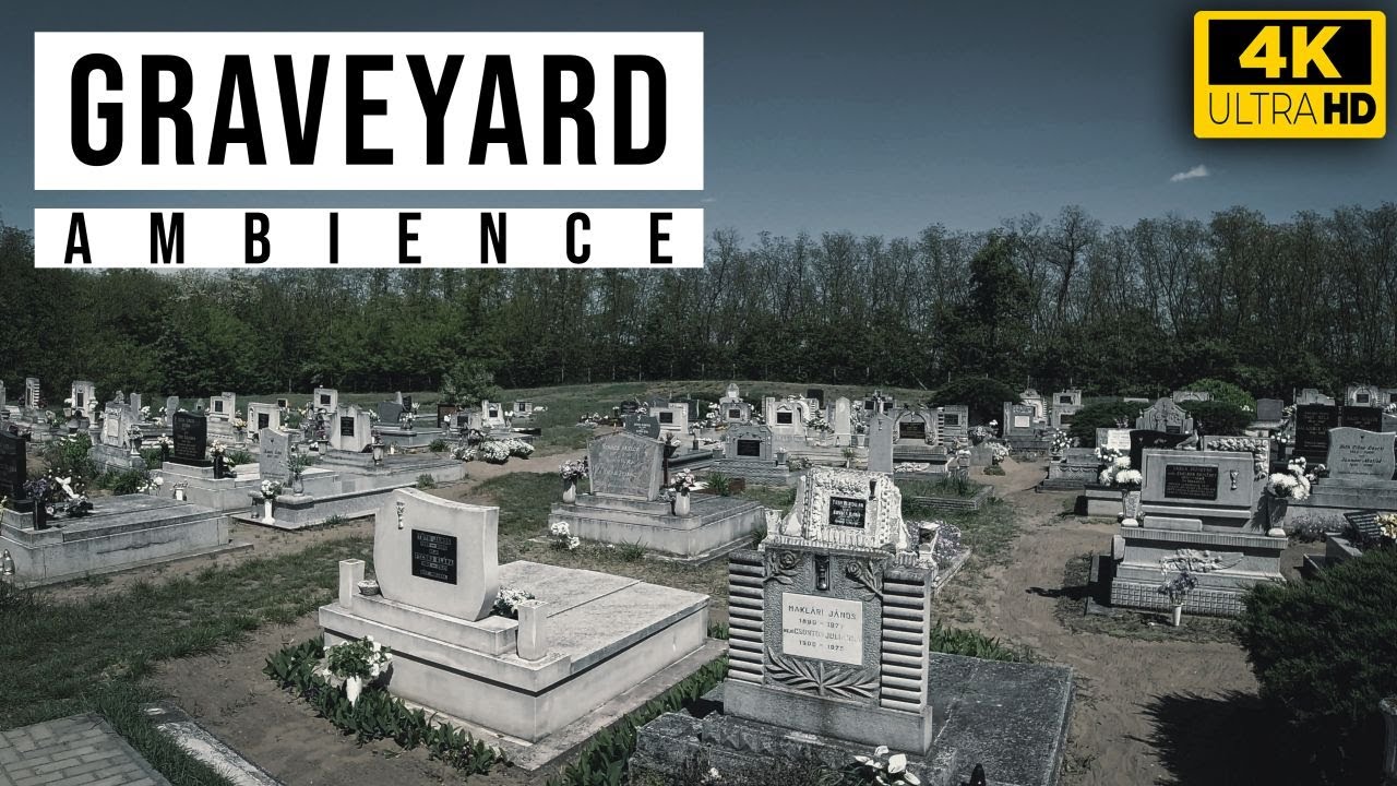 Walking Tour in a Village Cemetery ✟ | Graveyard Ambience | Gyulaháza, Hungary |  4K 60fps ASMR