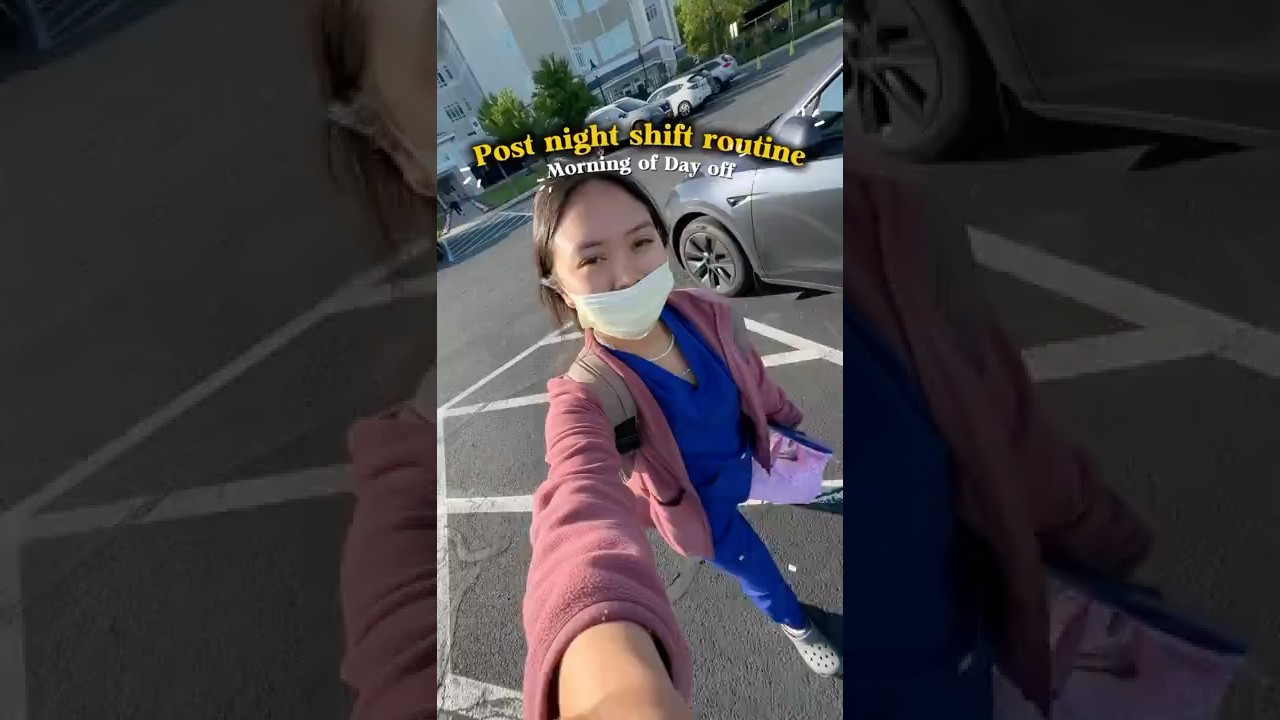 Post night shift nurse routine in 30 seconds | Travel Nurse Life