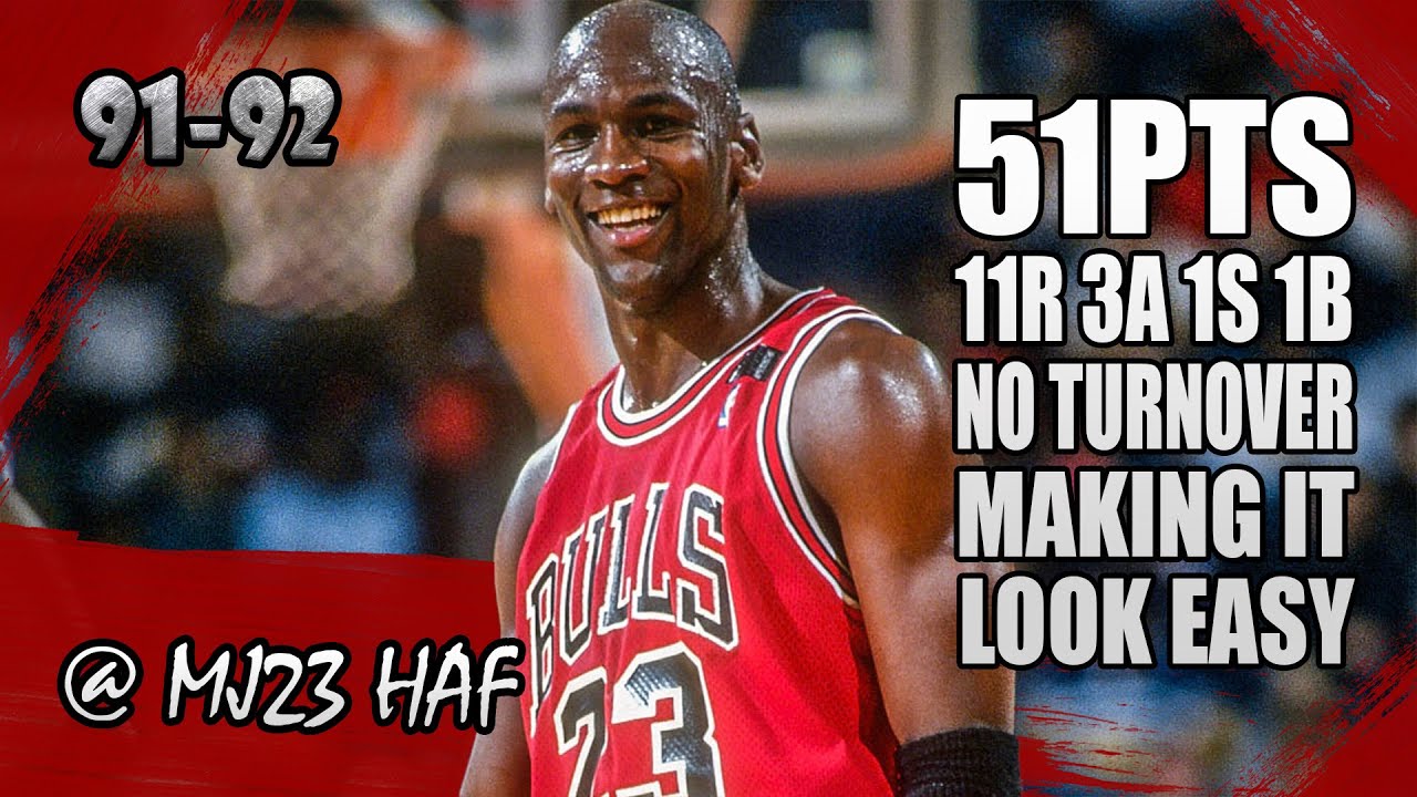 Michael Jordan Highlights vs Bullets (1992.03.19) - 51pts, Scoring Never Look THIS EASY!