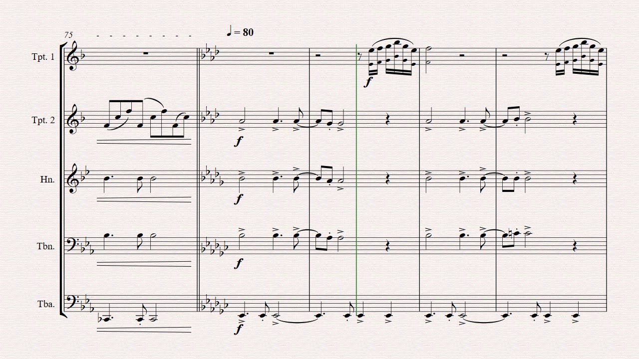 Music (was my first love) - John Miles - Brass Quintet