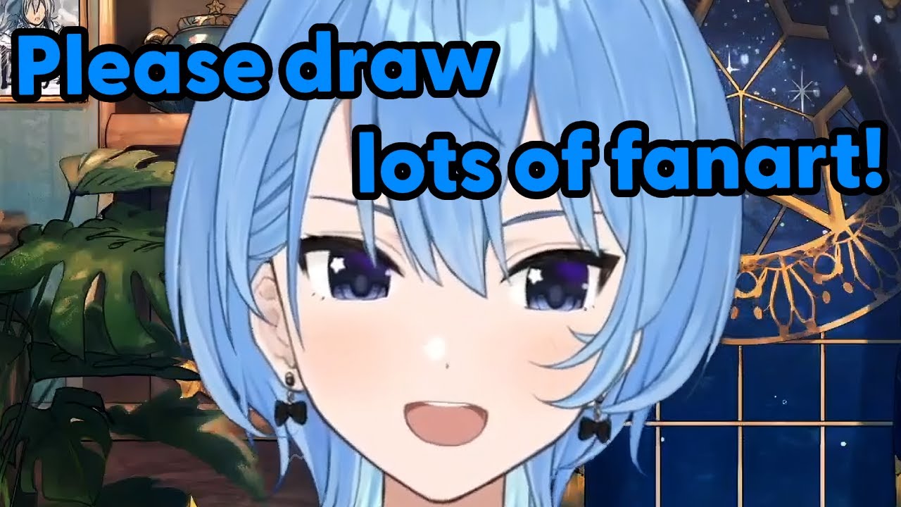 Suisei can't stop admiring herself with her new hair and wants to win over female fans【Hololive】