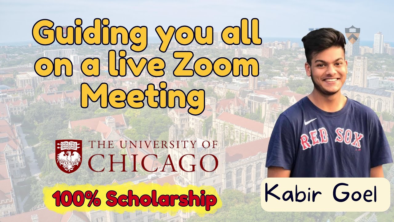 How I got Into University of Chicago | Zoom Live Guidance Session