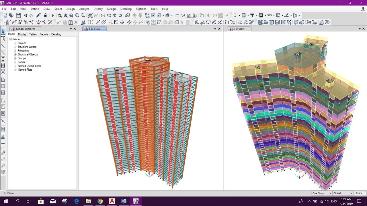 Advanced Modeling with Merging Models in ETABS