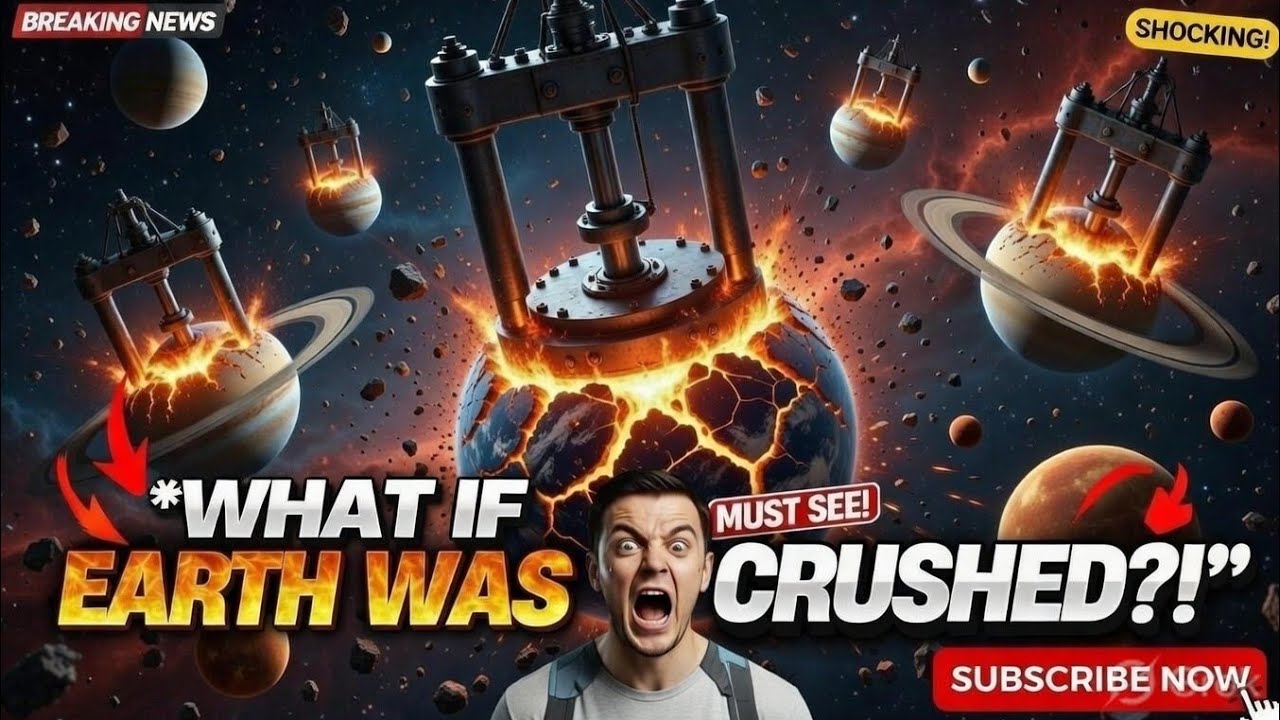 Hydraulic Press Crushing All Planets 😱 | Earth, Mars, Jupiter Under Pressure!