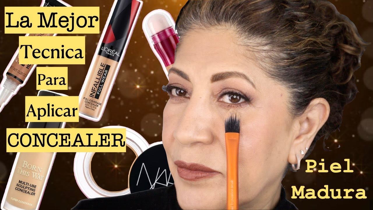 Aplicar CONCEALER/ CORRECTOR en Ojos de PIEL MADURA Sin FALLAS!#pielmadura #maquillaje