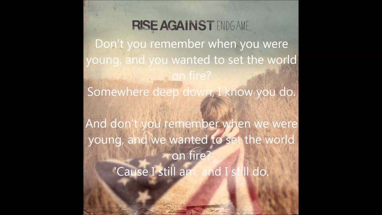 Rise Against - EndGame - Architect lyrics