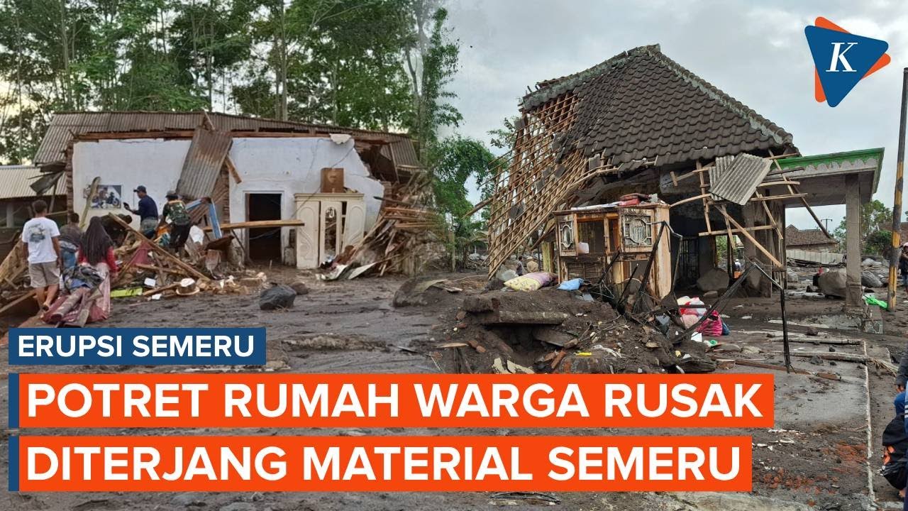 Kondisi Kecamatan Pronojiwo Usai Diterjang Material Semeru, Rumah Hancur!