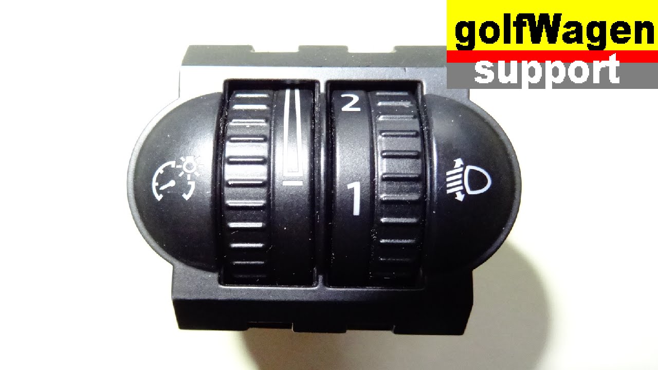 регулятор положения фар по замене на VW Golf 5, VW Passat, Skoda