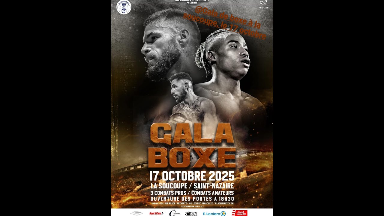 Live gala de boxe 🏆  organisé par le boxing Nazairien