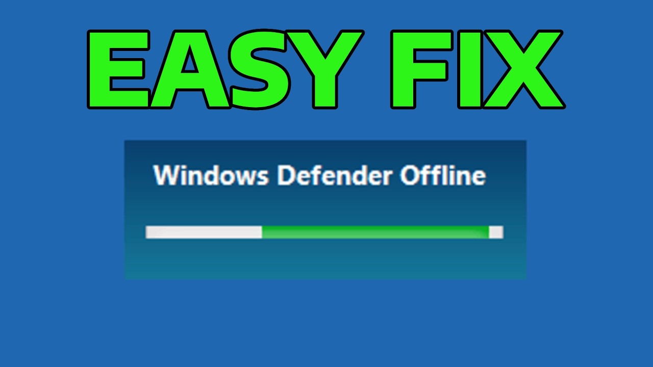 How To Fix Windows Defender Offline Scan Not Working in Windows 11