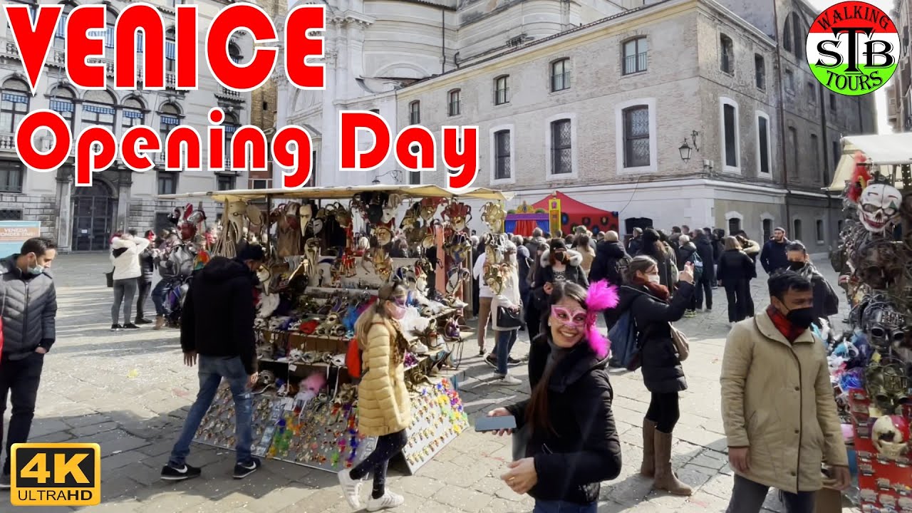 Venice Italy 🎭 Carnival Opening day Walking tours Part 1