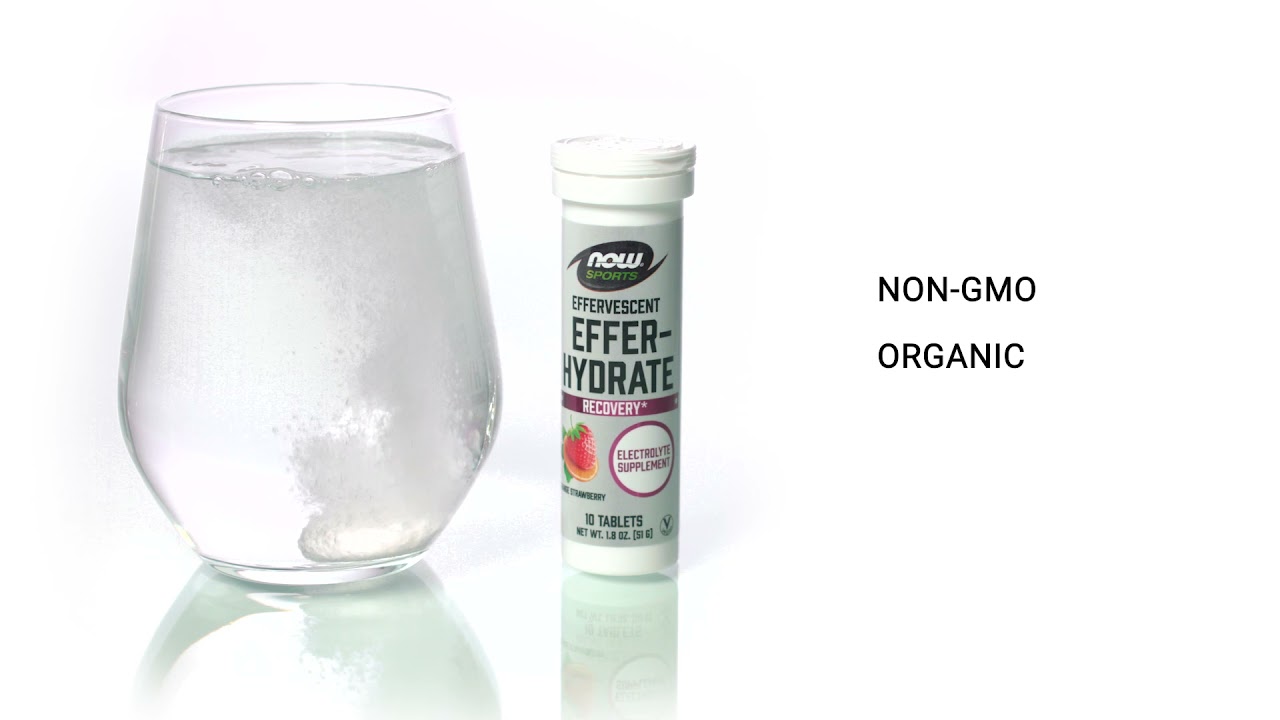 NOW&reg; Sports Effer-Hydrate | Effervescent Electrolyte Tablets