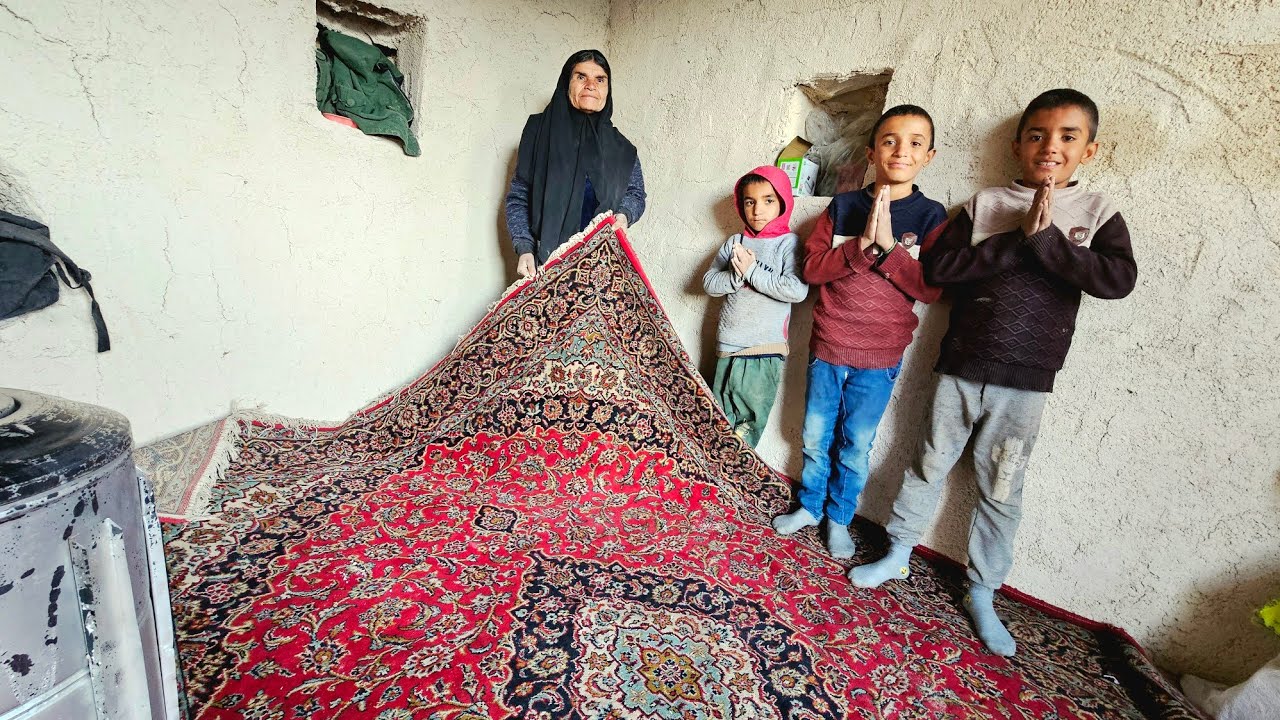I Brought a Beautiful Carpet for Grandma and Her Grandchildren