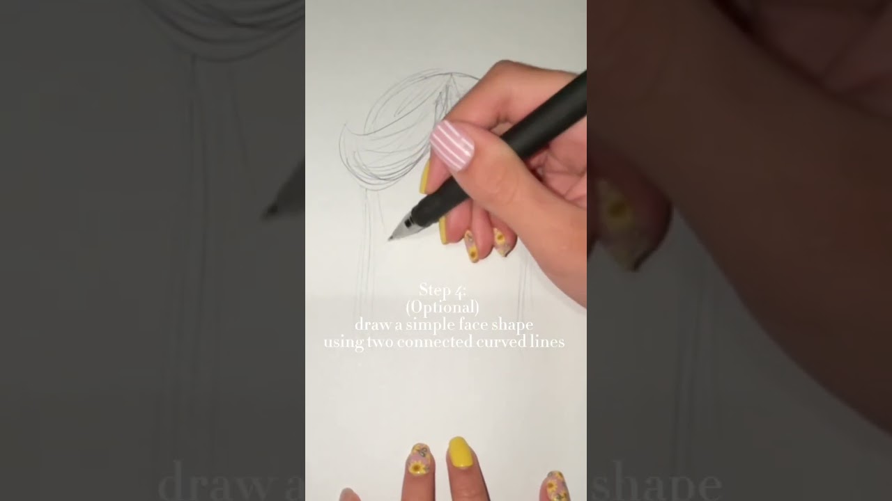 Simple how to draw hair tutorial for beginners (easy) #fyp #drawing #art #tutorial #realism #shorts
