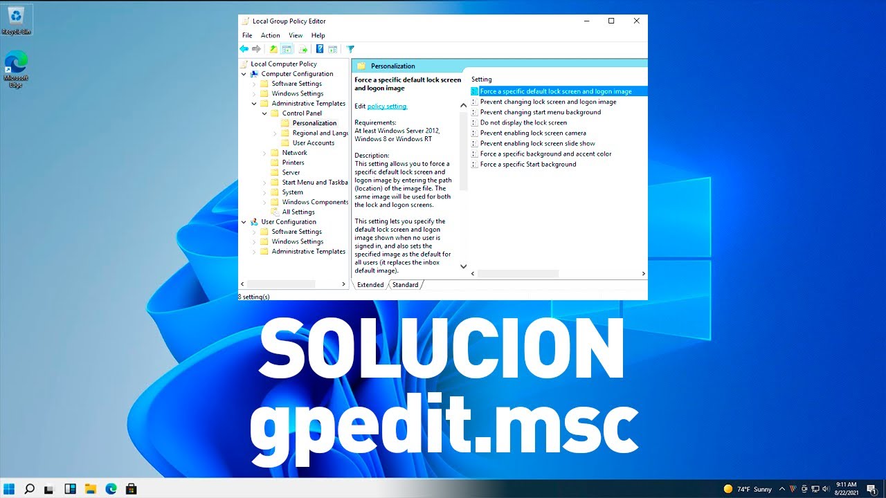 Habilitar E Instalar gpedit.msc En Windows 7/8/10/11