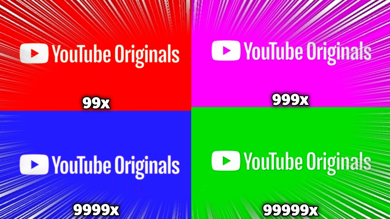 YouTube Originals Falling Words Ident at 999999x Speed Klasky Csupo Effects!