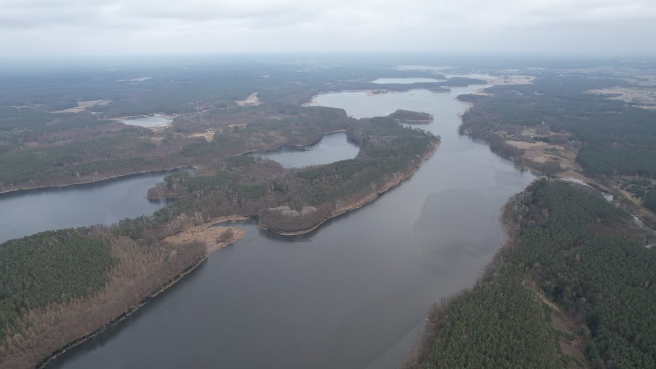 Z TRZCIELA DO PRZCZEWA JEZIORO WIELKIE JEZIORO WĘDROMIERZ JEZIORO CHŁOP MARZEC 2025