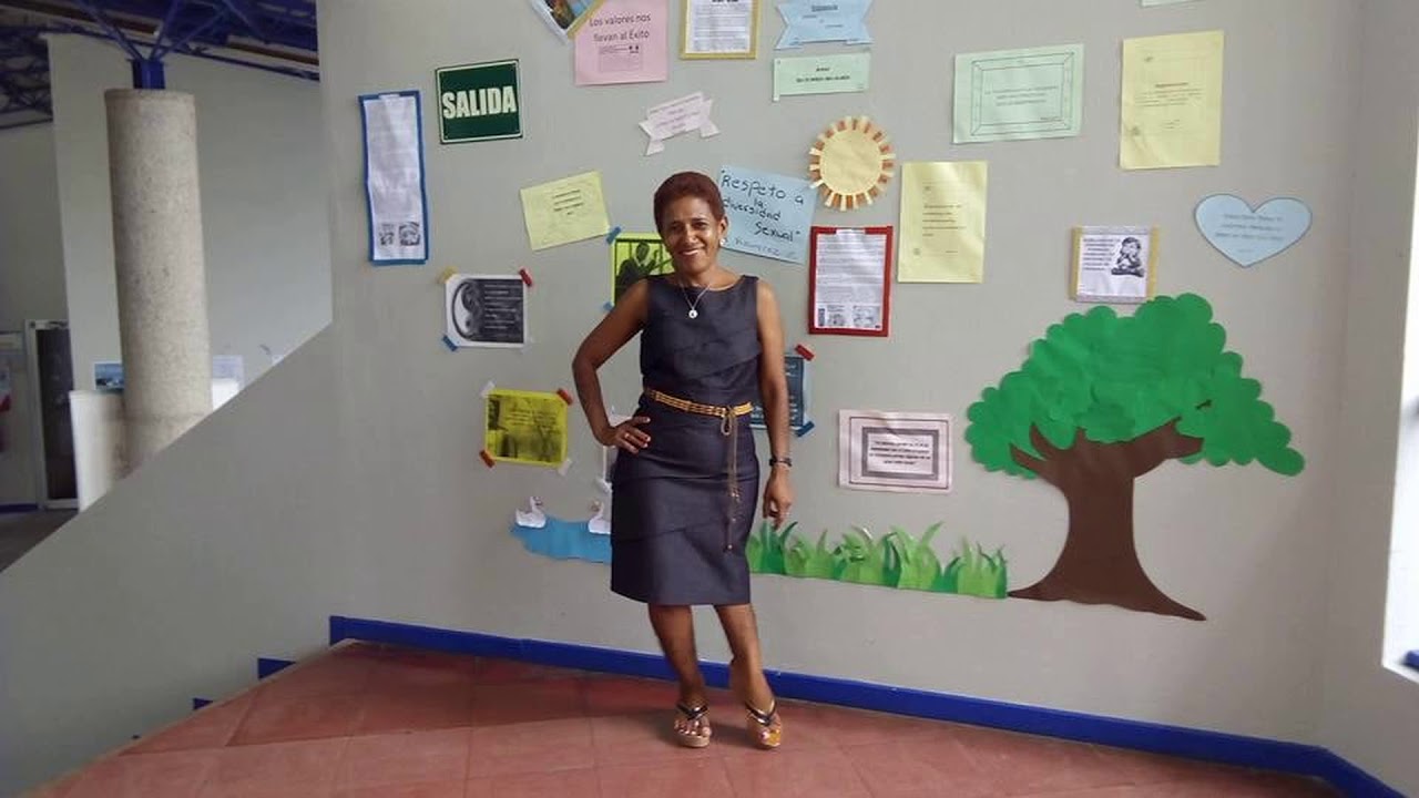 Polio short leg lady