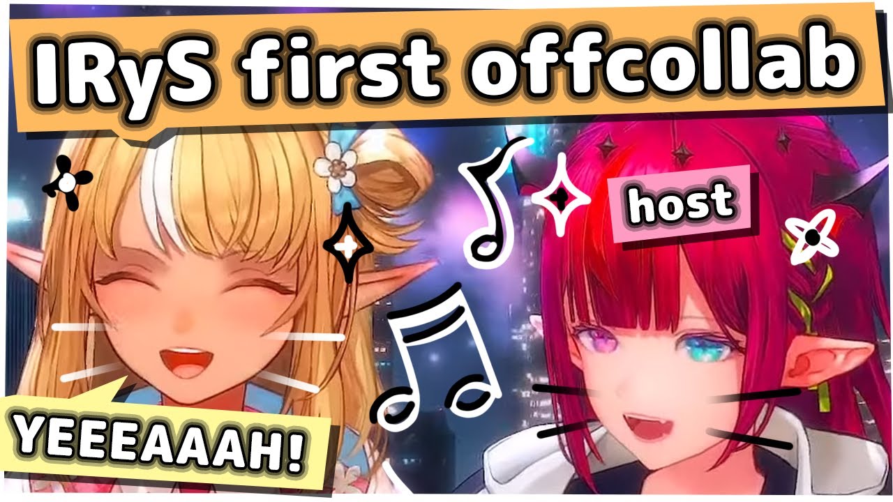 Flare Brings her usual Karaoke Energy to IRyS First OFFCOLLAB hosting [Shiranui Flare / IRyS]