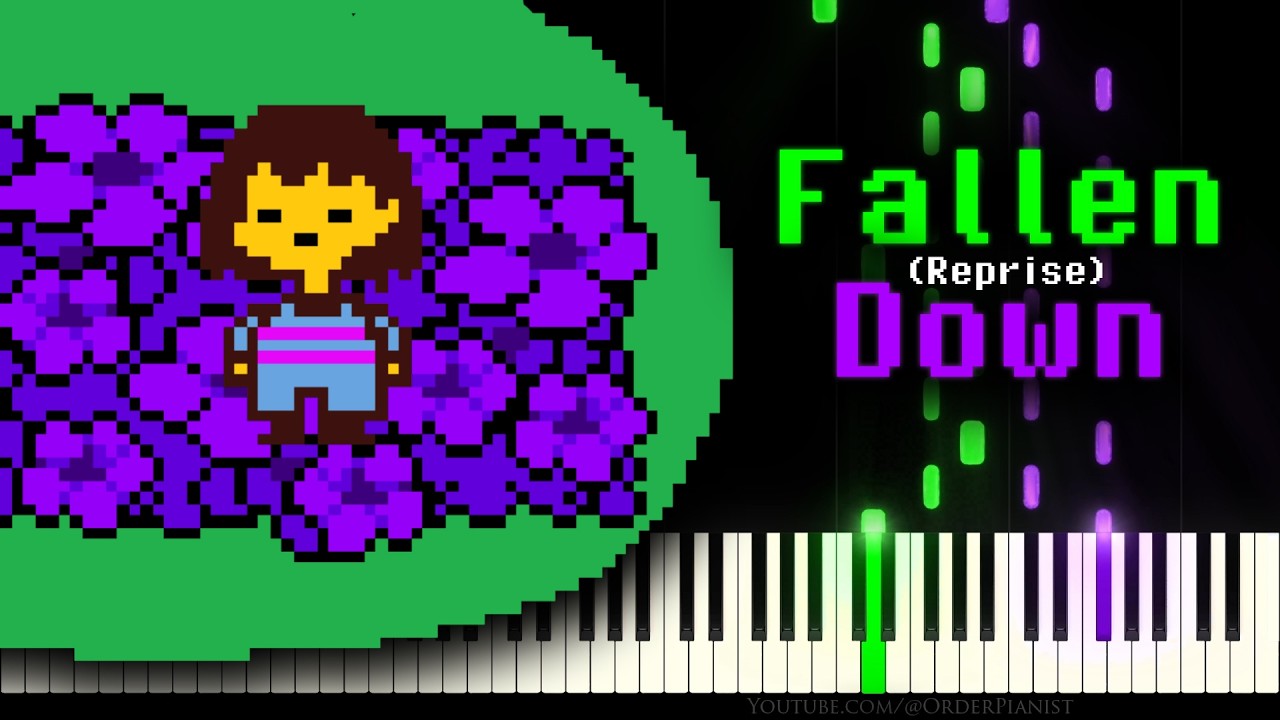 Undertale - Fallen Down Reprise (Piano Tutorial)