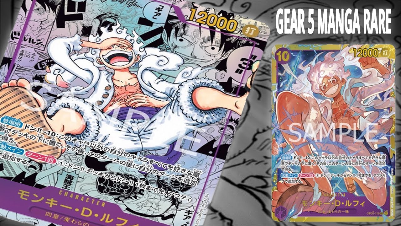 GEAR 5 LUFFY MANGA RARE OP05 🔥 Awakening Of A New Era