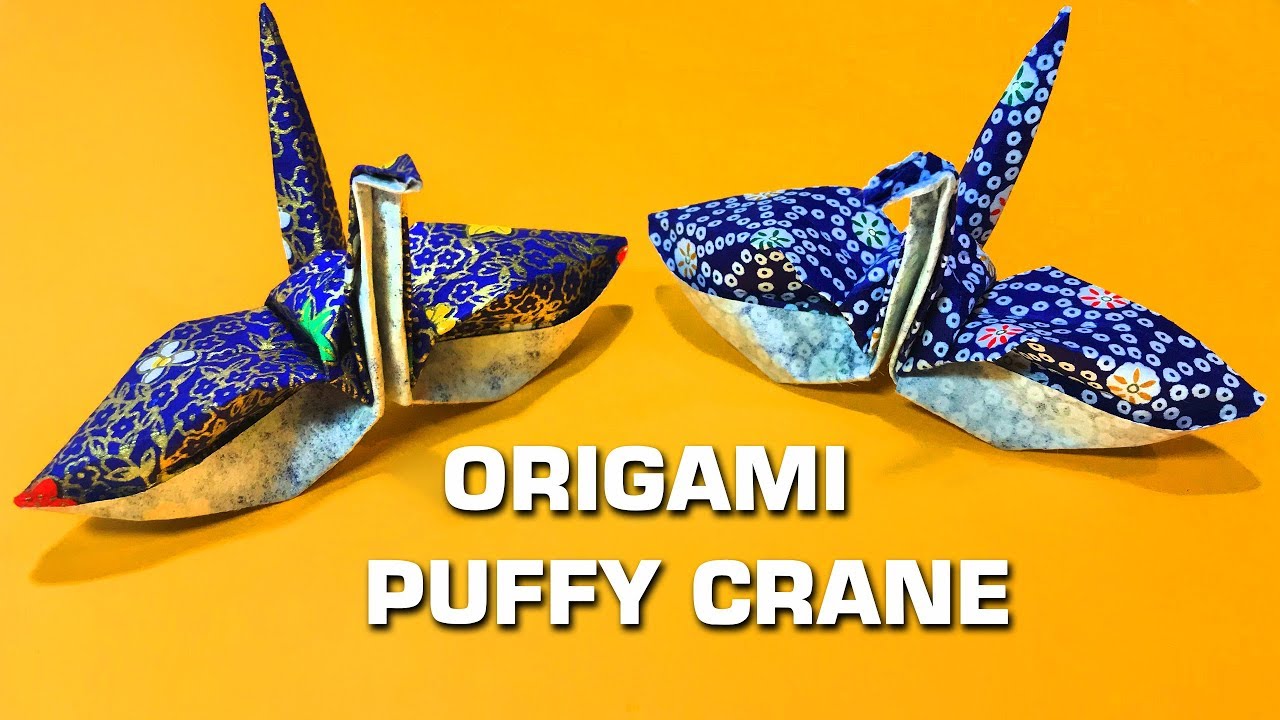 Origami Celebration Crane, Puffy Crane