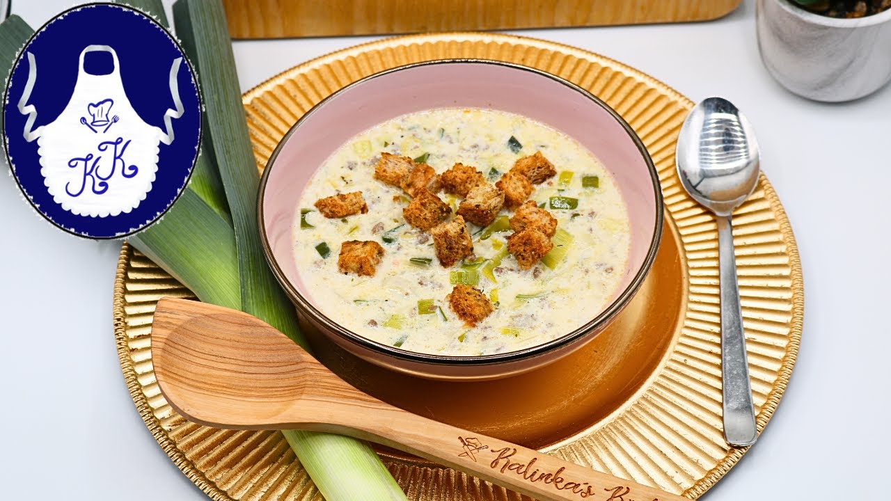 Herbstlicher Genuss: Lauch-Käse-Hackfleisch-Suppe einfach zubereitet