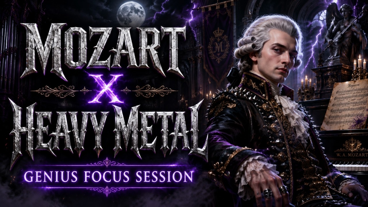 Mozart x Heavy Metal | 30 Min Genius Focus SessionMozart Heavy