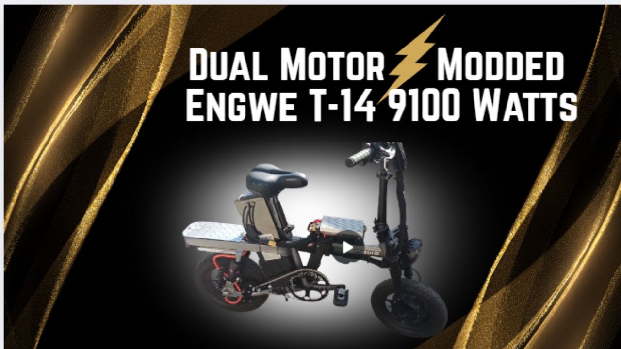 Dual Motor Modded Engwe T14 9,100Watt E-bike