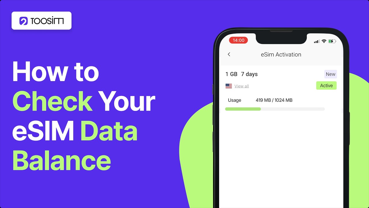 How to Check Your eSIM Data Balance | TooSIM