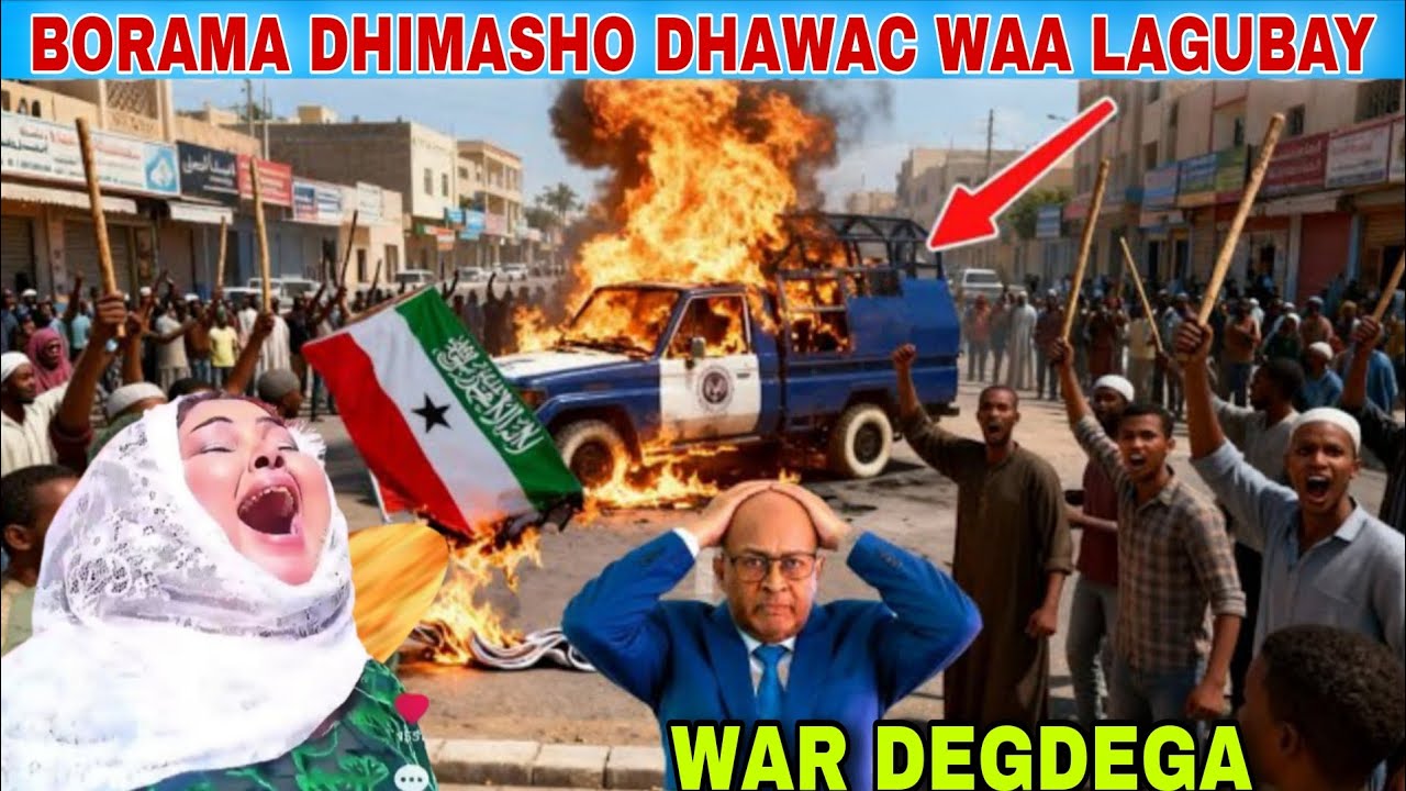 WAR DEGDEGA:BOORAMA LIVE DHIMASHO IYO DHAAWAC CALANKII OO LAGUBAY HUBKII OO HADA 